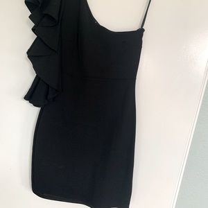 Lulu’s One Shoulder Ruffled LBD